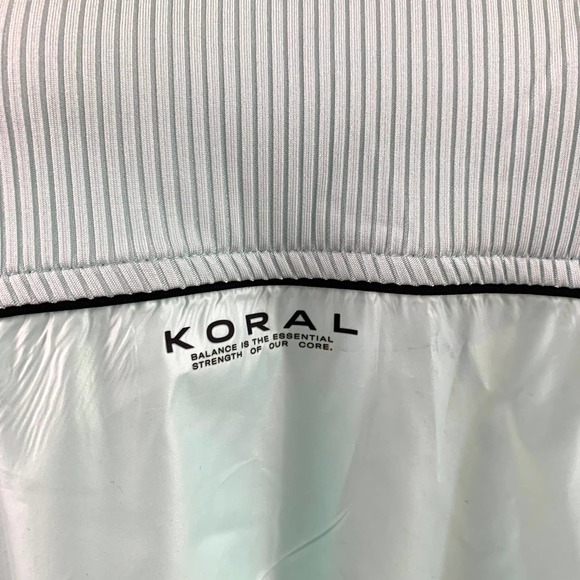 3/$15 Koral Ribbed Windbreaker Pullover in Light Aqua - Picture 3 of 11
